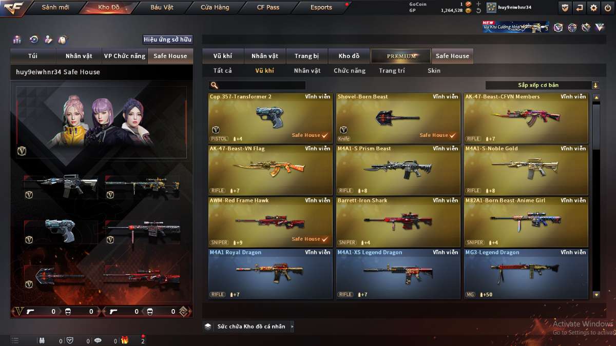 shop acc cf uy tin gia re